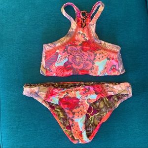 Maaji Swimsuit Tie Dye S/M Bikini Perfect Condition
